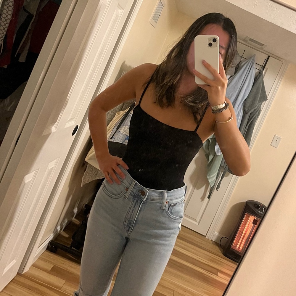 Size XS free people square neck bodysuit